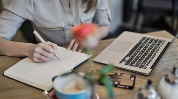 woman writing