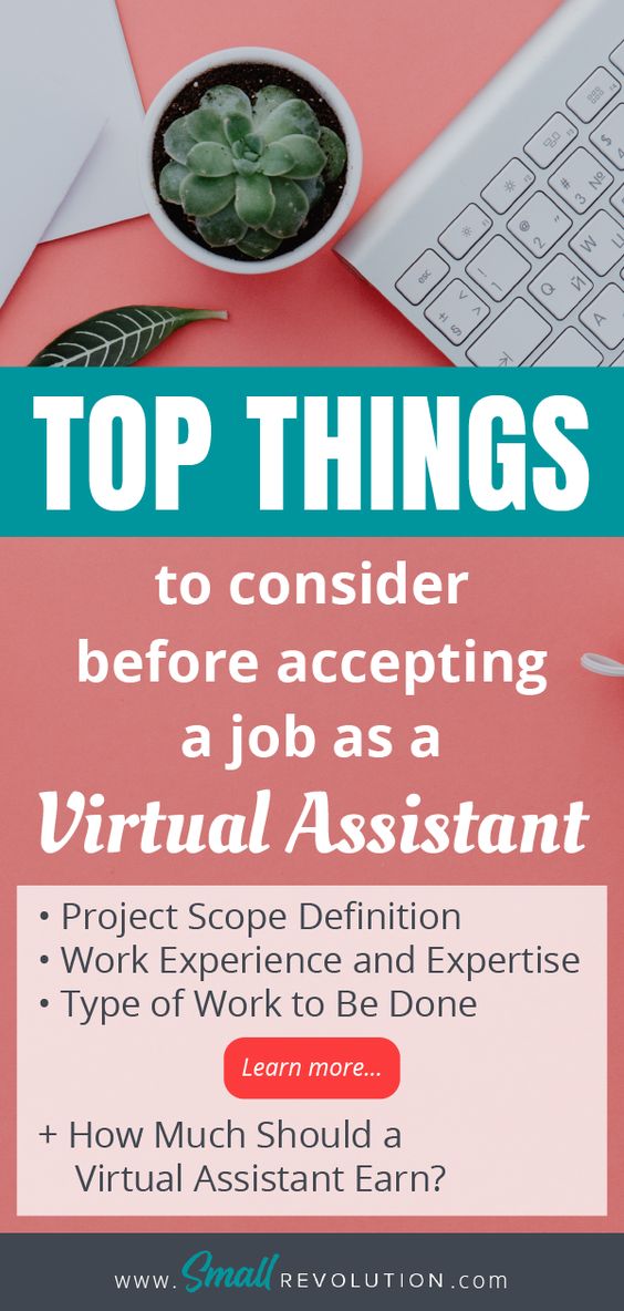 Top things to consider before accepting a job as a Virtual Assistant