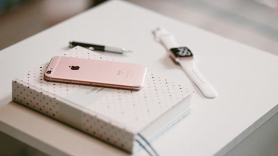 phone and watch over the table