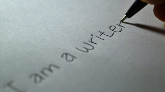 Writer written on the paper