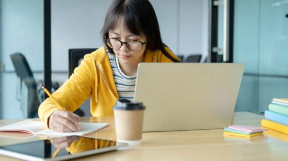 Student Studying Online